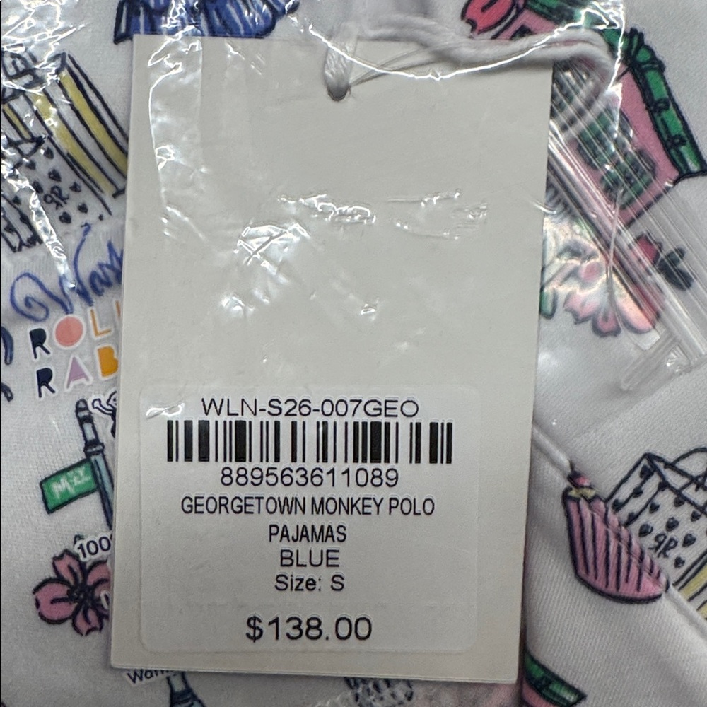 Roller Rabbit Limited edition Washington DC printed pajamas size small - NEW - Picture 7 of 9